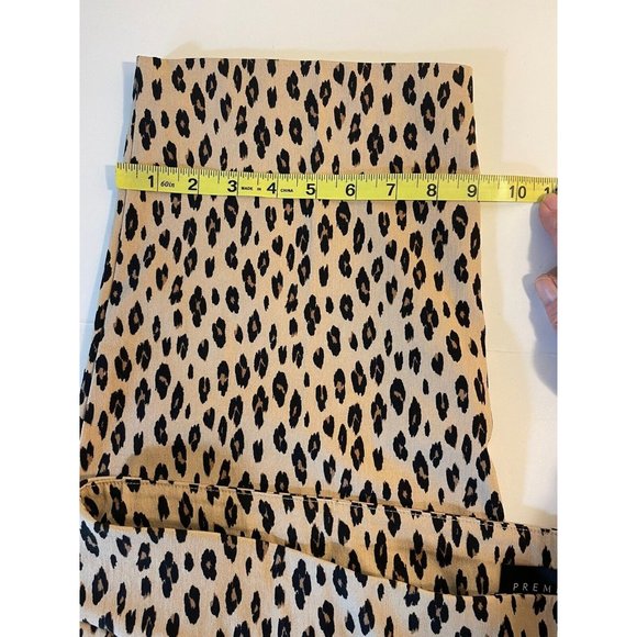 Premise Women Pants Size 3X Pull On Tummy Control Cheetah Print Ankle Hi Rise - Picture 14 of 16